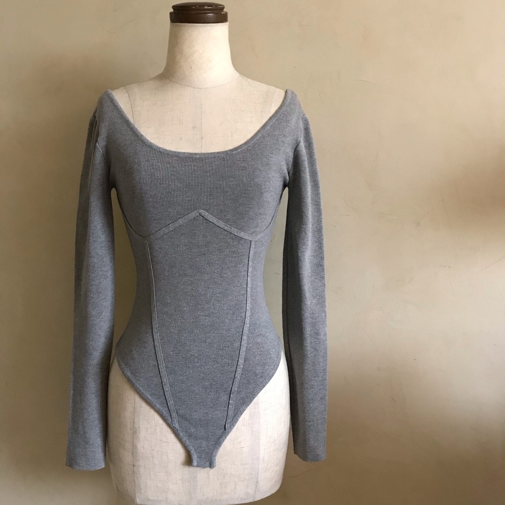 Ribbed Knit Leotard